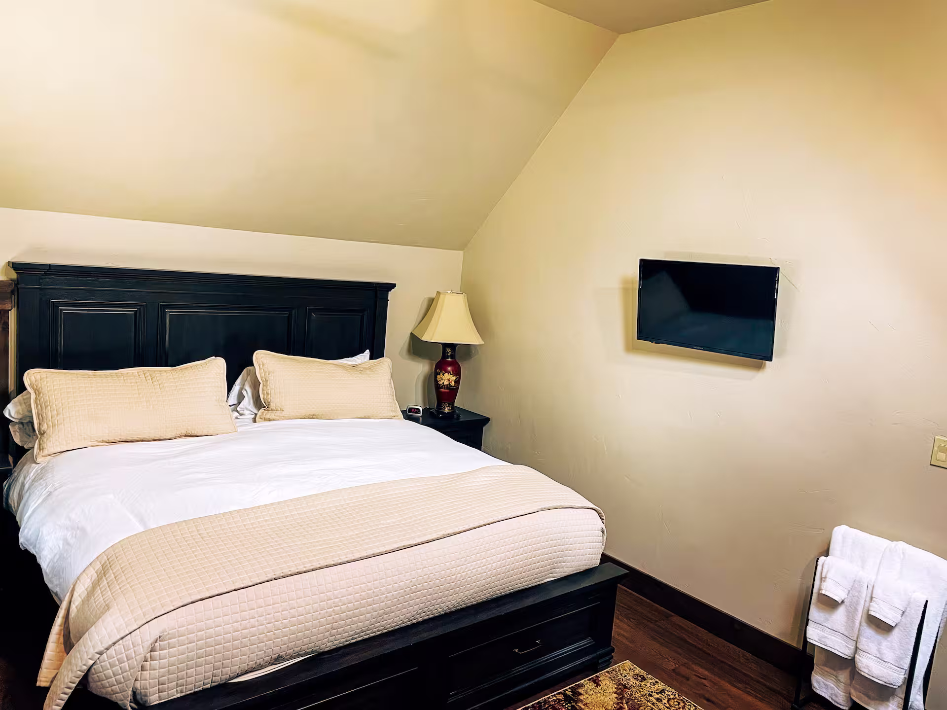 The first cozy bedroom